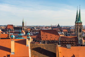 Overlook over the medieval center of the town of Nuremberg, Bavaria, Germany Overlook over the medieval center of the town of Nuremberg, Bavaria, Germany